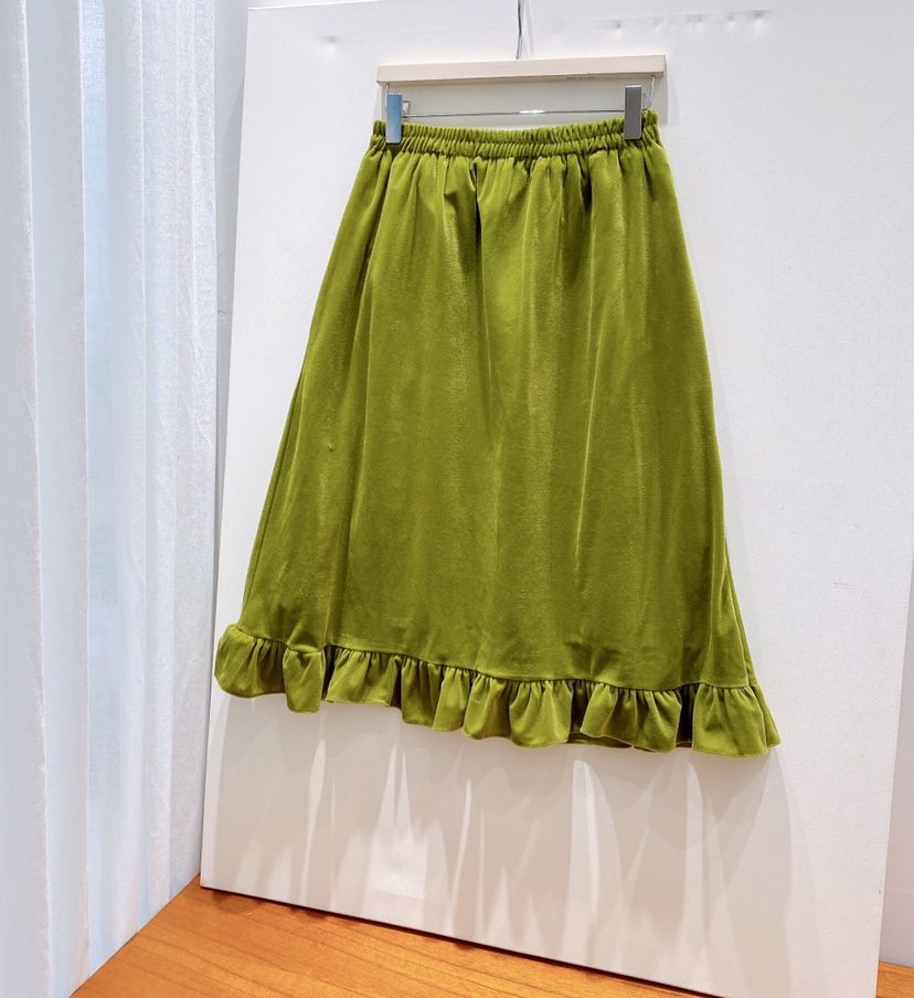 LETAILOR東大門㊣代購女裝新款推薦熱賣半身裙中短裙天鵝絨LETAILOR半身裙/中短裙圖色1