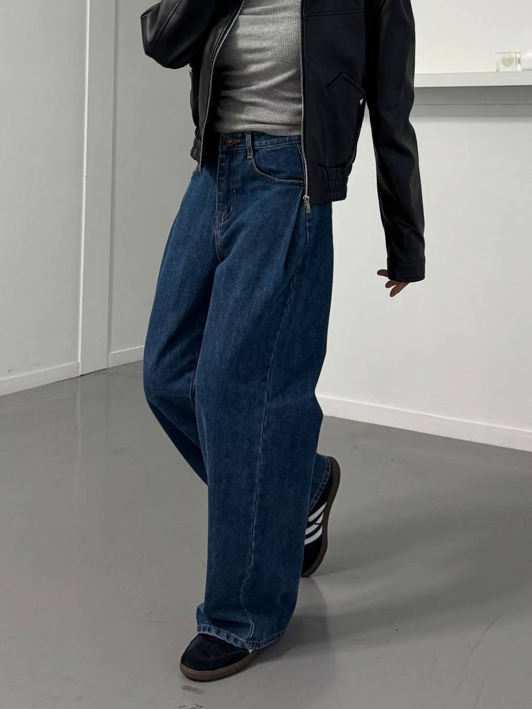 FLY DENIM東大門㊣實拍女裝新品推薦真品25秋冬職業牛仔褲FLY DENIM牛仔褲