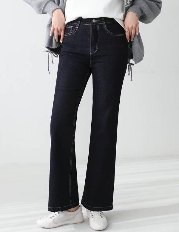 FLY DENIM東大門㊣直郵女士新品職業人氣真品25秋冬牛仔褲喇叭FLY DENIM牛仔褲