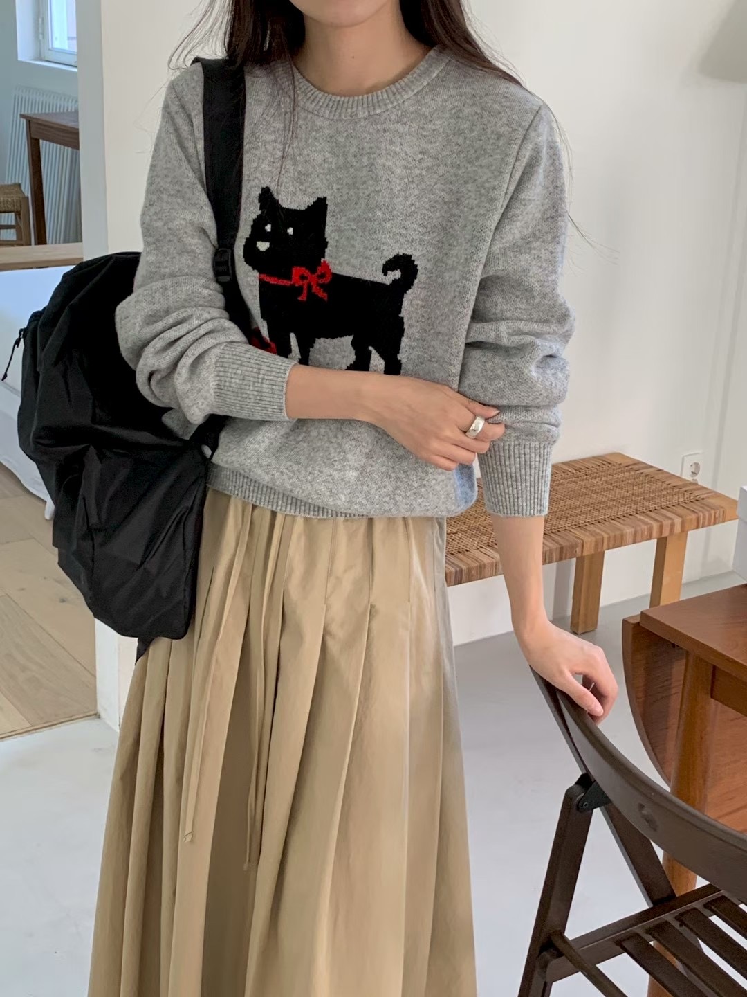 AN STAND東大門㊣代購女裝新品熱賣職業推薦時尚休閑25秋冬毛衣AN STAND-2件起毛衣