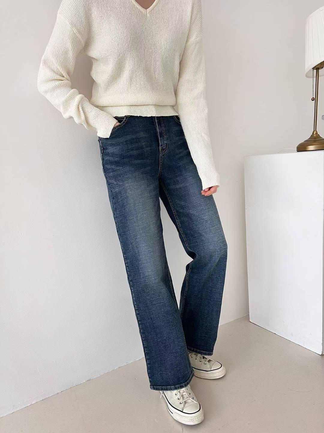 FLY DENIM東大門㊣代購女裝新款職業休閑人氣25秋冬牛仔褲FLY DENIM牛仔褲