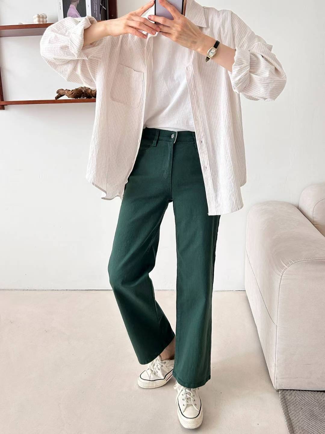 FLY DENIM東大門㊣直郵女裝新款人氣時尚推薦熱賣牛仔褲棉FLY DENIM牛仔褲