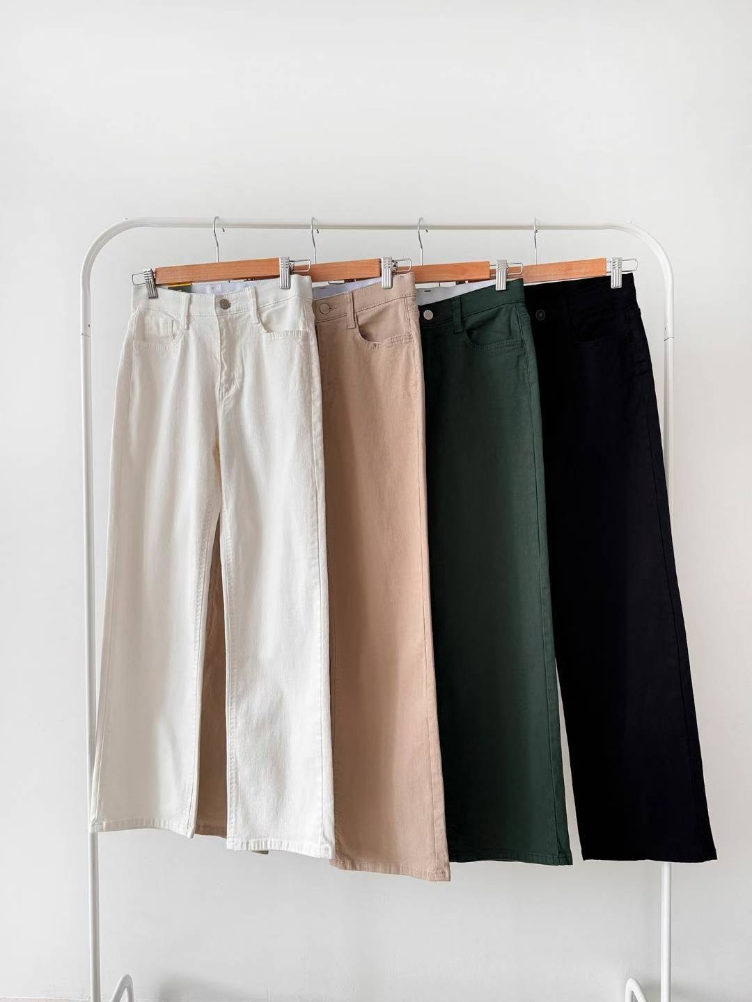 FLY DENIM東大門㊣直郵女裝新款人氣時尚推薦熱賣牛仔褲棉FLY DENIM牛仔褲圖色2左二色