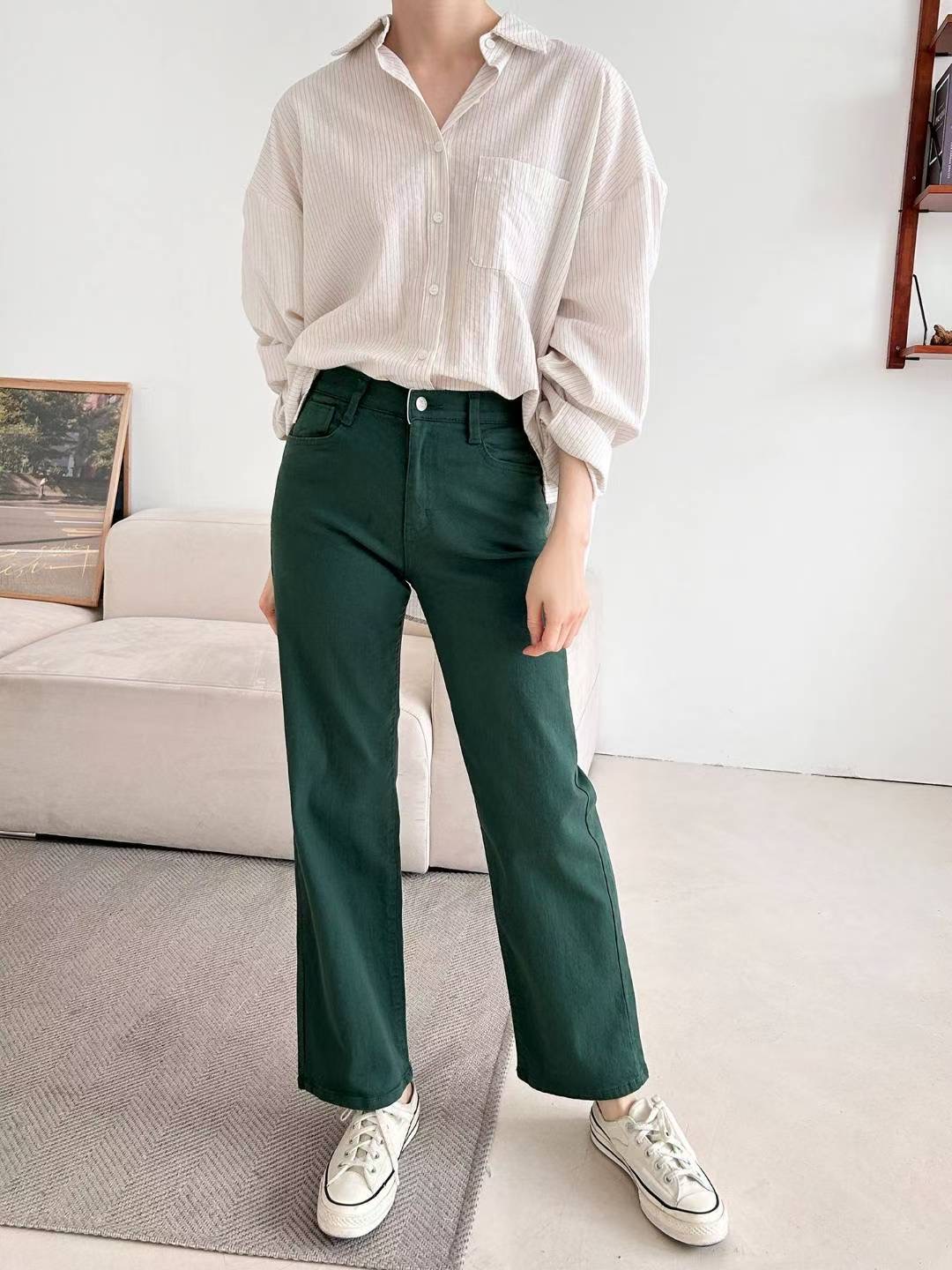 FLY DENIM東大門㊣直郵女裝新款人氣時尚推薦熱賣牛仔褲棉FLY DENIM牛仔褲圖色3