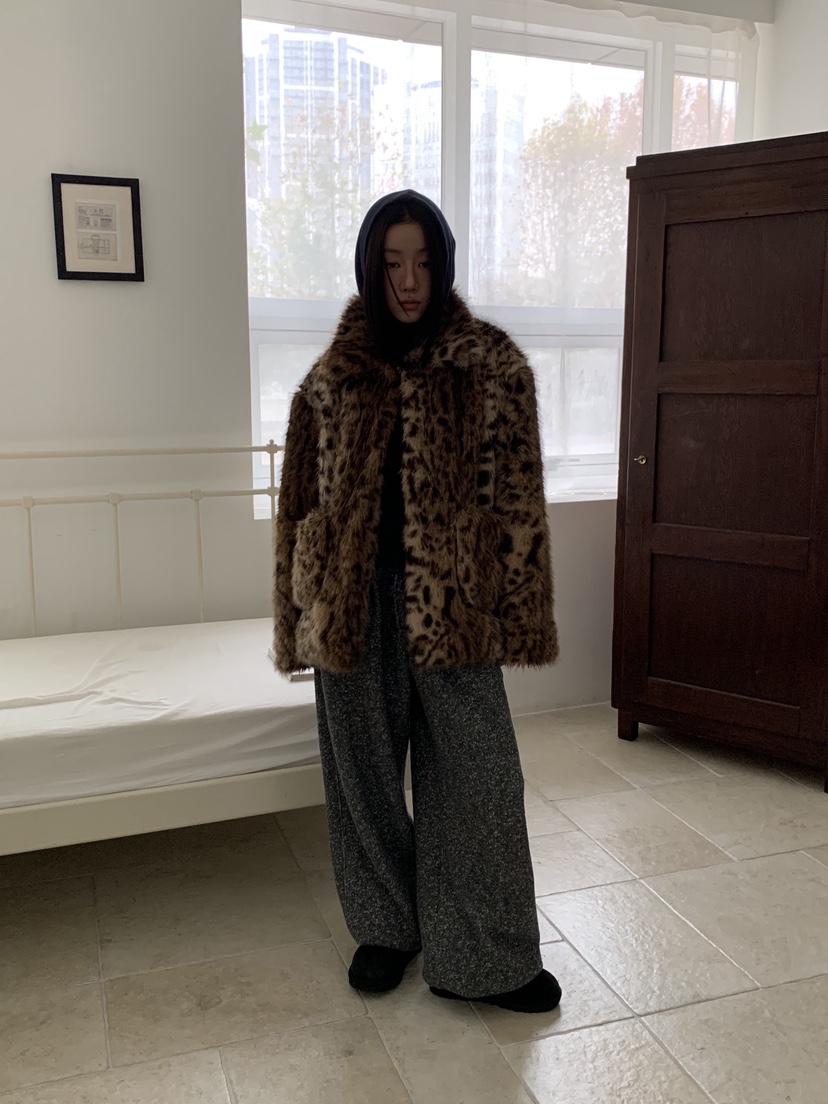 SUNDER MARKET韓國直郵㊣女裝新款25秋冬時尚休閑短款大衣SUNDER MARKET短款大衣