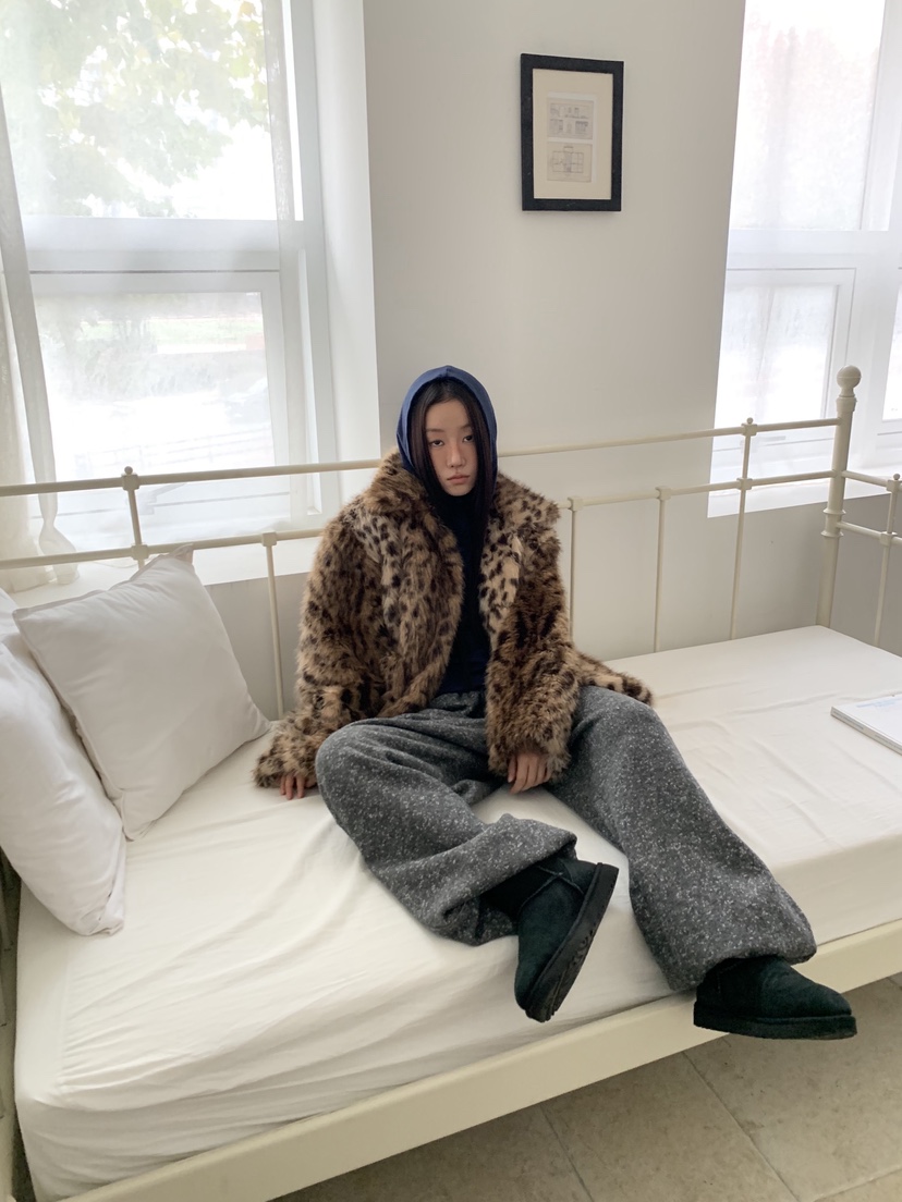 SUNDER MARKET韓國直郵㊣女裝新款25秋冬時尚休閑短款大衣SUNDER MARKET短款大衣