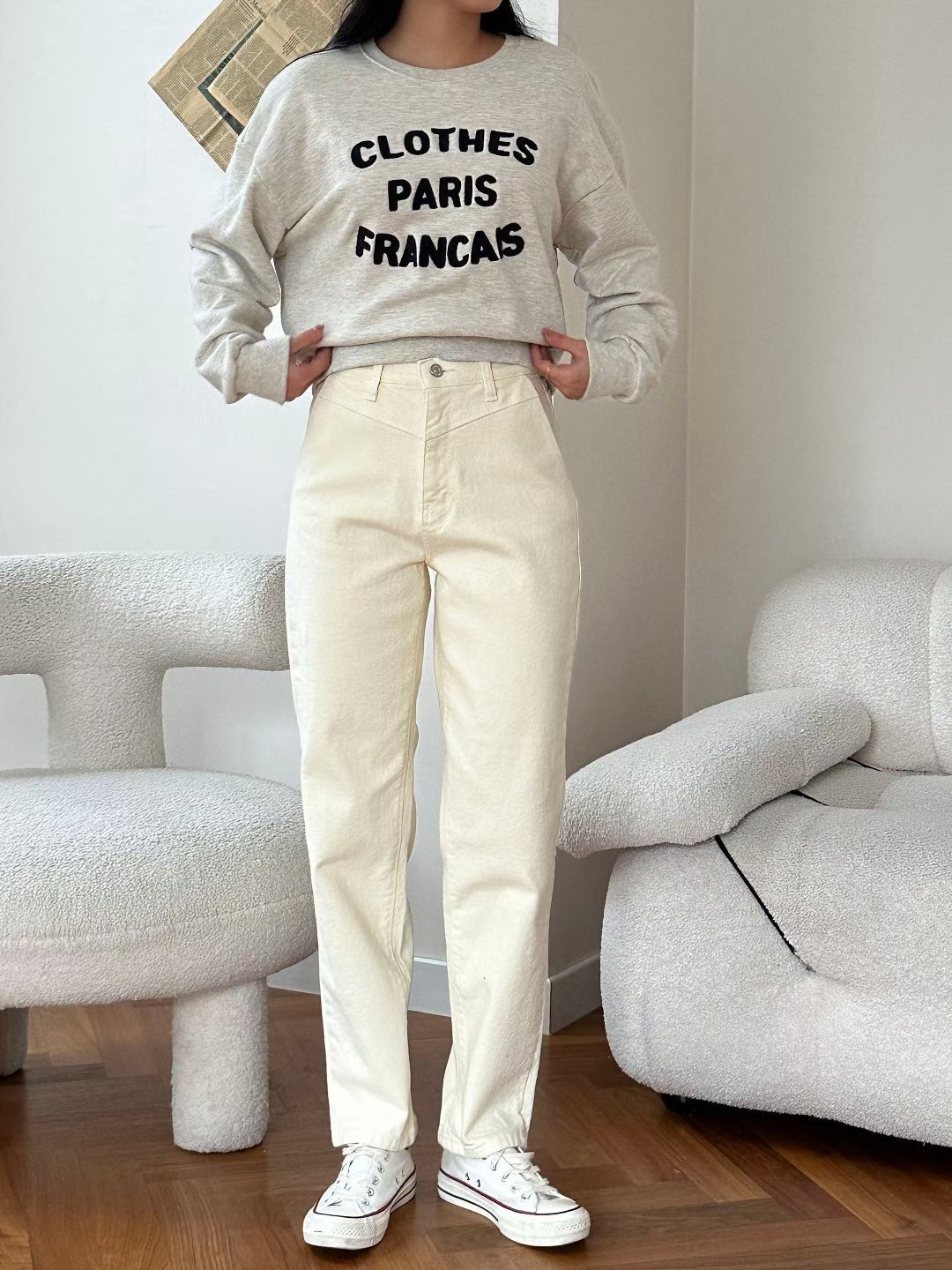 FLY DENIM東大門㊣實拍女裝新品熱賣休閑真品職業牛仔褲棉FLY DENIM牛仔褲圖色3