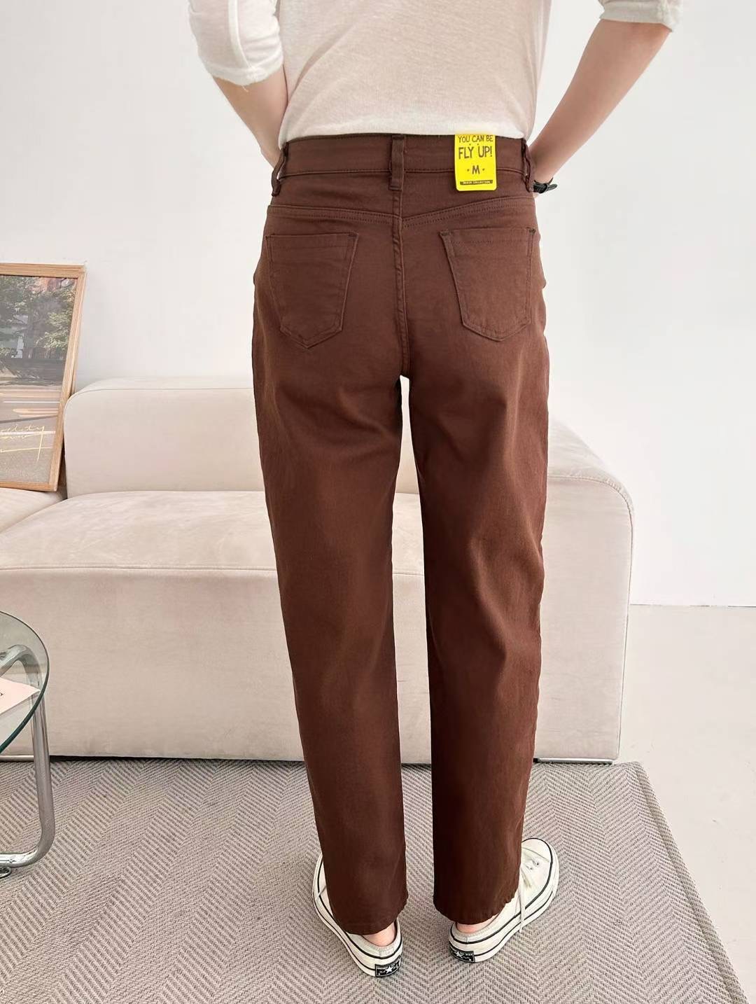 FLY DENIM韓國代購㊣女士新款休閑推薦25秋冬真品牛仔褲棉質FLY DENIM牛仔褲