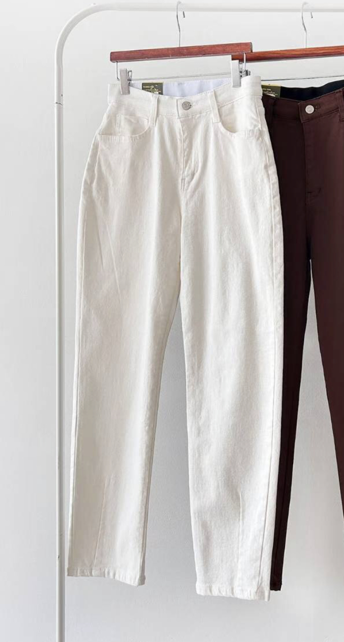 FLY DENIM韓國代購㊣女士新款休閑推薦25秋冬真品牛仔褲棉質FLY DENIM牛仔褲圖色1