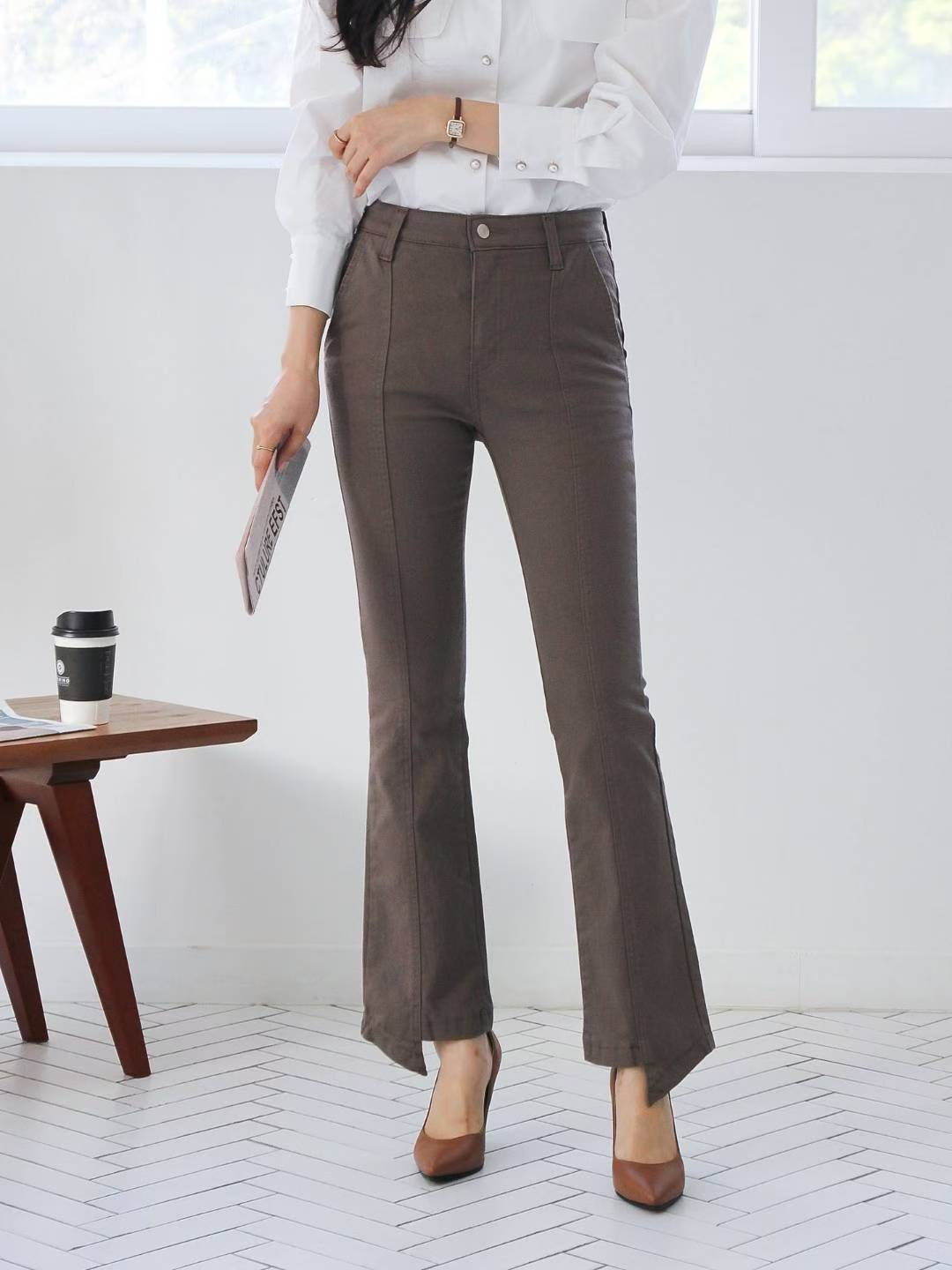 FLY DENIM東大門㊣實拍女士新款休閑真品職業人氣牛仔褲喇叭FLY DENIM牛仔褲圖色1