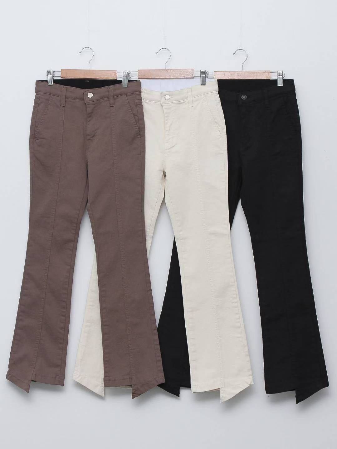 FLY DENIM東大門㊣實拍女士新款休閑真品職業人氣牛仔褲喇叭FLY DENIM牛仔褲圖色3左三色