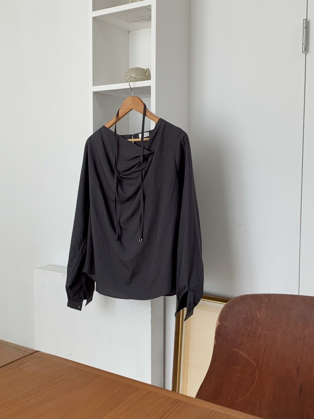 AN STAND韓國代購㊣女士新款真品休閑25秋冬職業襯衫蕾絲衫AN STAND-2件起襯衫/蕾絲衫圖色2