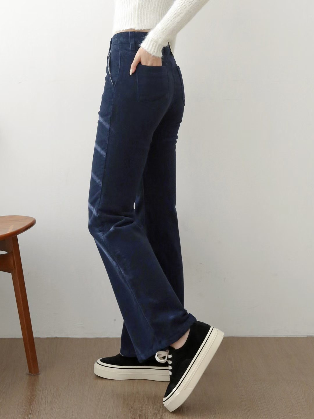 FLY DENIM東大門㊣代購女裝新款人氣推薦職業25秋冬牛仔褲喇叭FLY DENIM牛仔褲