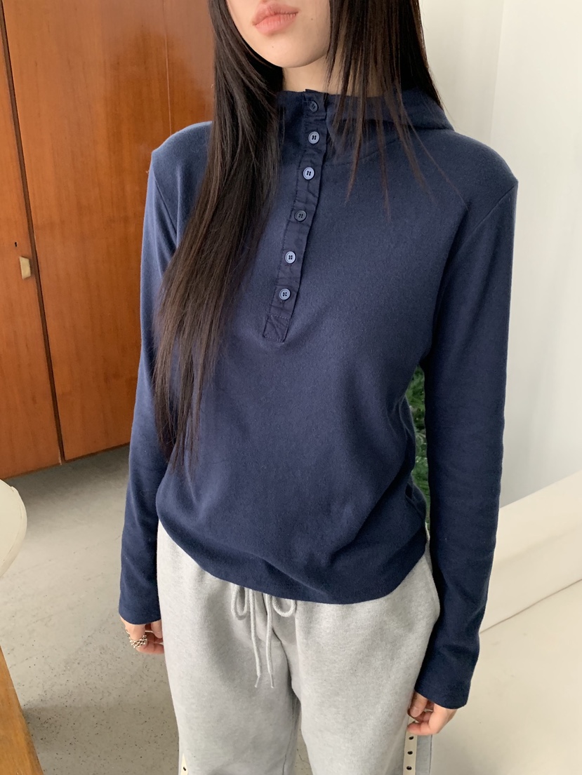 SUNDER MARKET東大門㊣代購女士新款熱賣長袖T恤連帽衫高領SUNDER MARKET長袖T恤