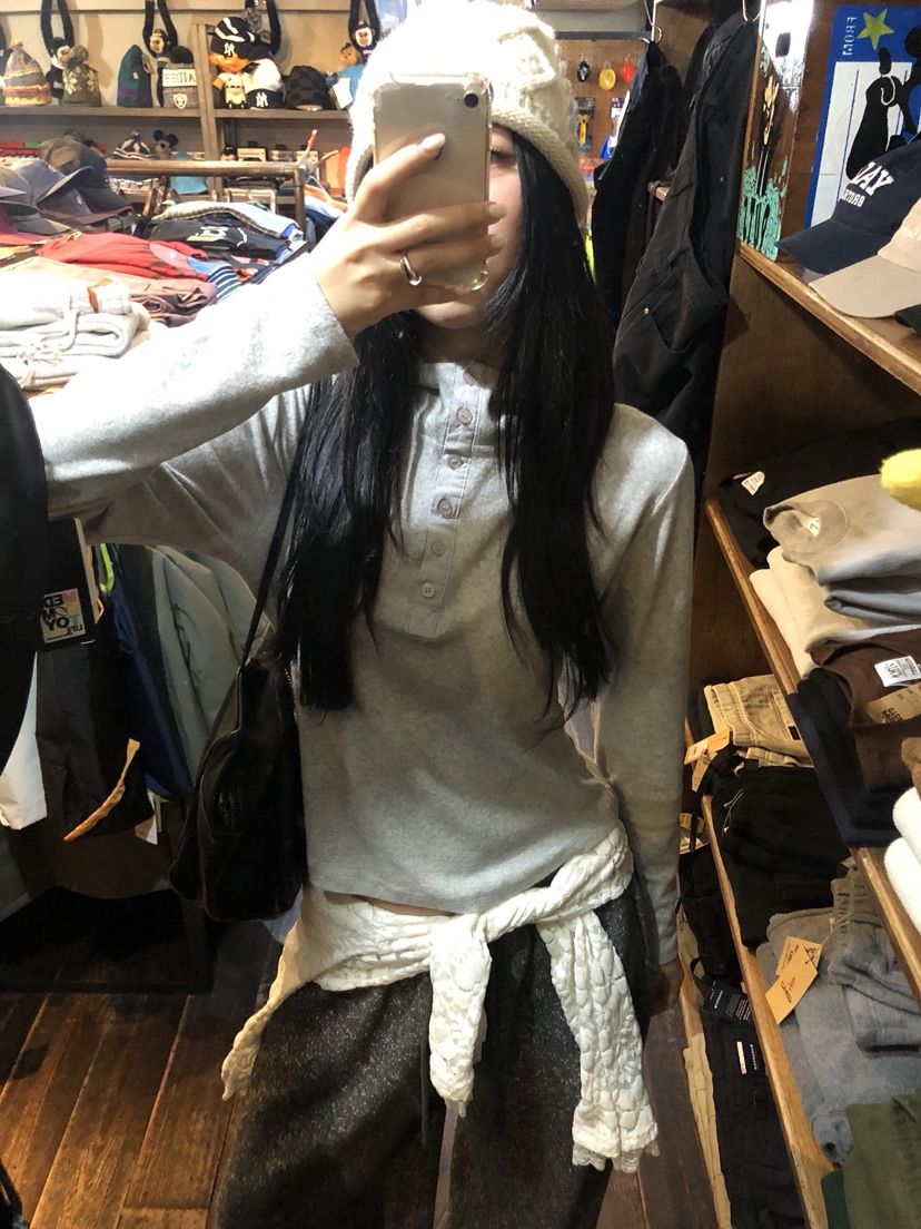 SUNDER MARKET東大門㊣代購女士新款熱賣長袖T恤連帽衫高領SUNDER MARKET長袖T恤