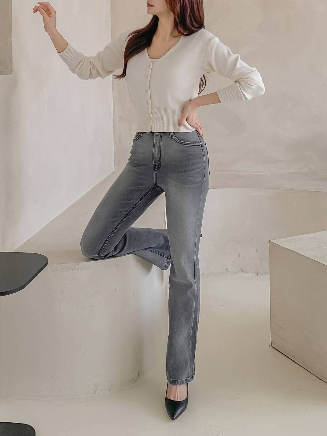 FLY DENIM東大門㊣實拍女裝新品時尚人氣職業熱賣真品牛仔褲FLY DENIM牛仔褲