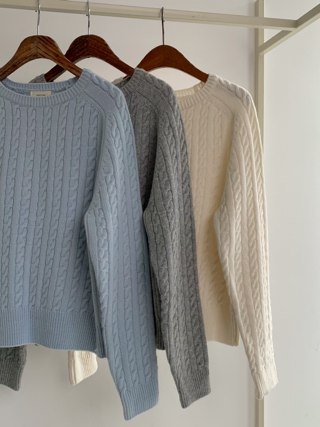 AN STAND東大門㊣直郵女士新品休閑人氣推薦25秋冬熱賣毛衣AN STAND-2件起毛衣