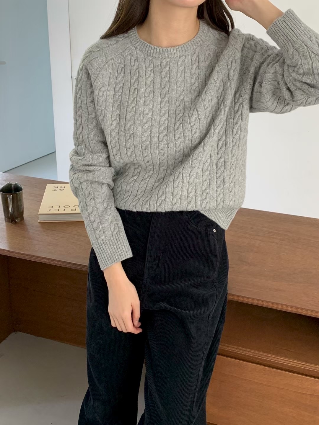 AN STAND東大門㊣直郵女士新品休閑人氣推薦25秋冬熱賣毛衣AN STAND-2件起毛衣圖色1