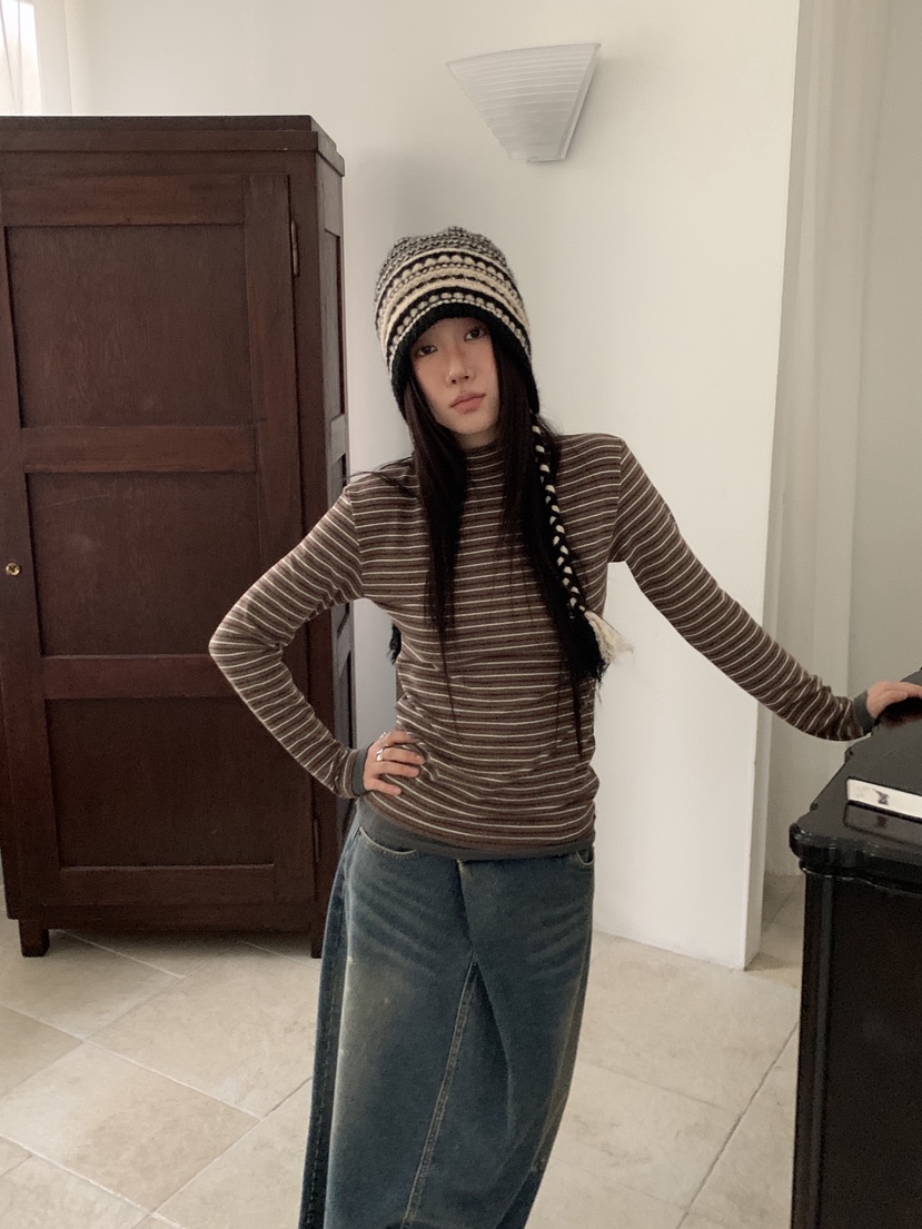 SUNDER MARKET東大門㊣直郵女士新品時尚職業長袖T恤假兩件SUNDER MARKET長袖T恤