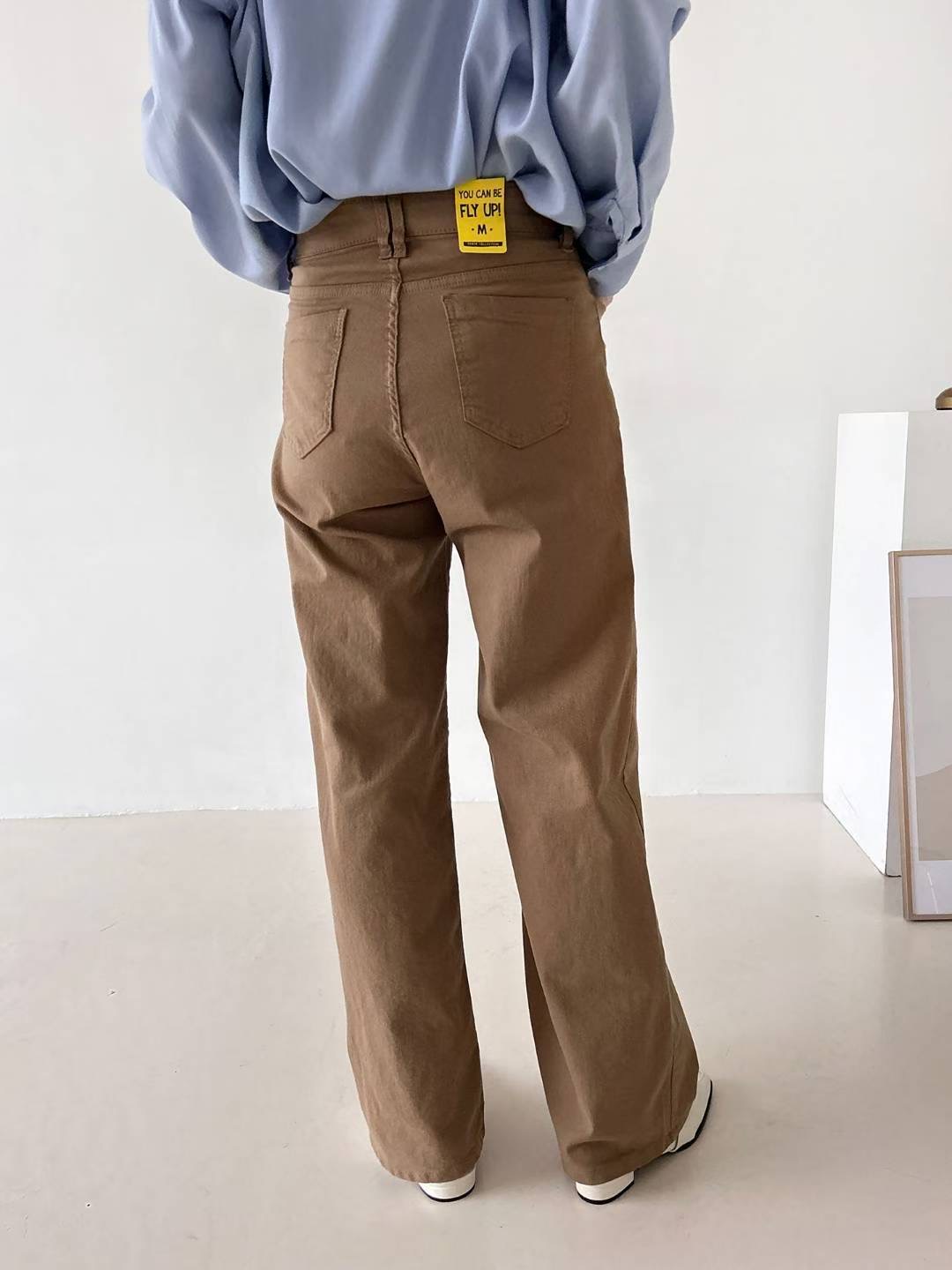 FLY DENIM韓國直郵㊣女裝新款職業熱賣時尚牛仔褲棉質褶裥FLY DENIM牛仔褲