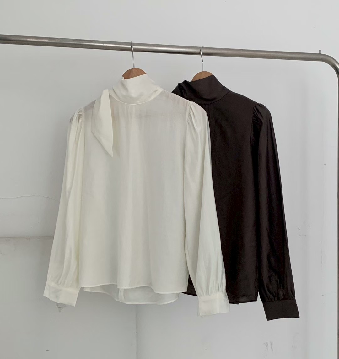 AN STAND韓國代購㊣女士新款職業25秋冬時尚人氣襯衫蕾絲衫AN STAND-2件起襯衫/蕾絲衫