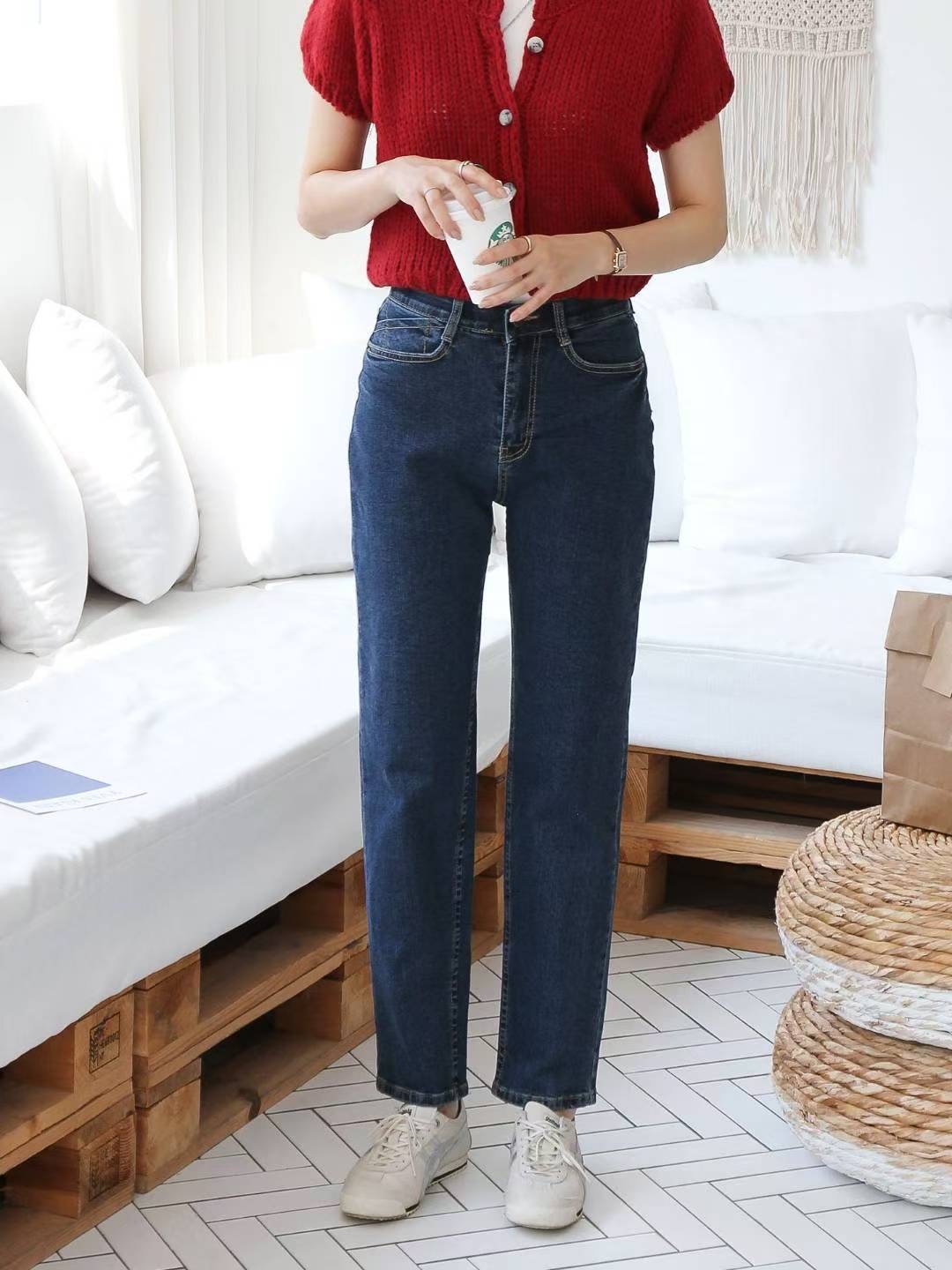 FLY DENIM東大門㊣實拍女裝新款推薦休閑25秋冬職業牛仔褲FLY DENIM牛仔褲