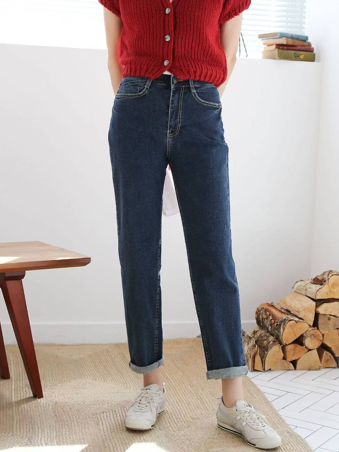 FLY DENIM東大門㊣實拍女裝新款推薦休閑25秋冬職業牛仔褲FLY DENIM牛仔褲圖色1