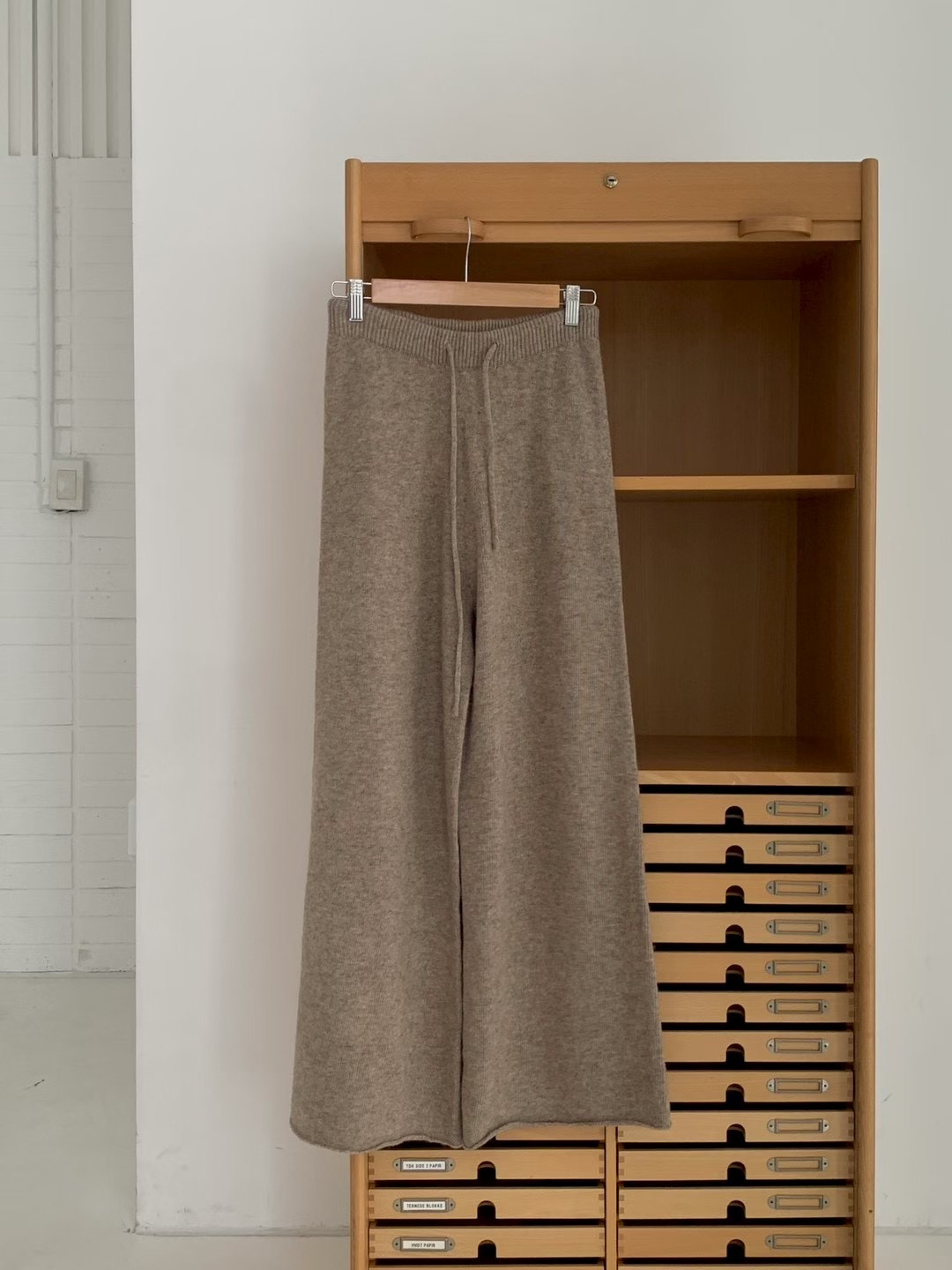 AN STAND東大門㊣直郵女裝新款真品熱賣人氣休閑褲針織褲寬松AN STAND-2件起休閑褲圖色3