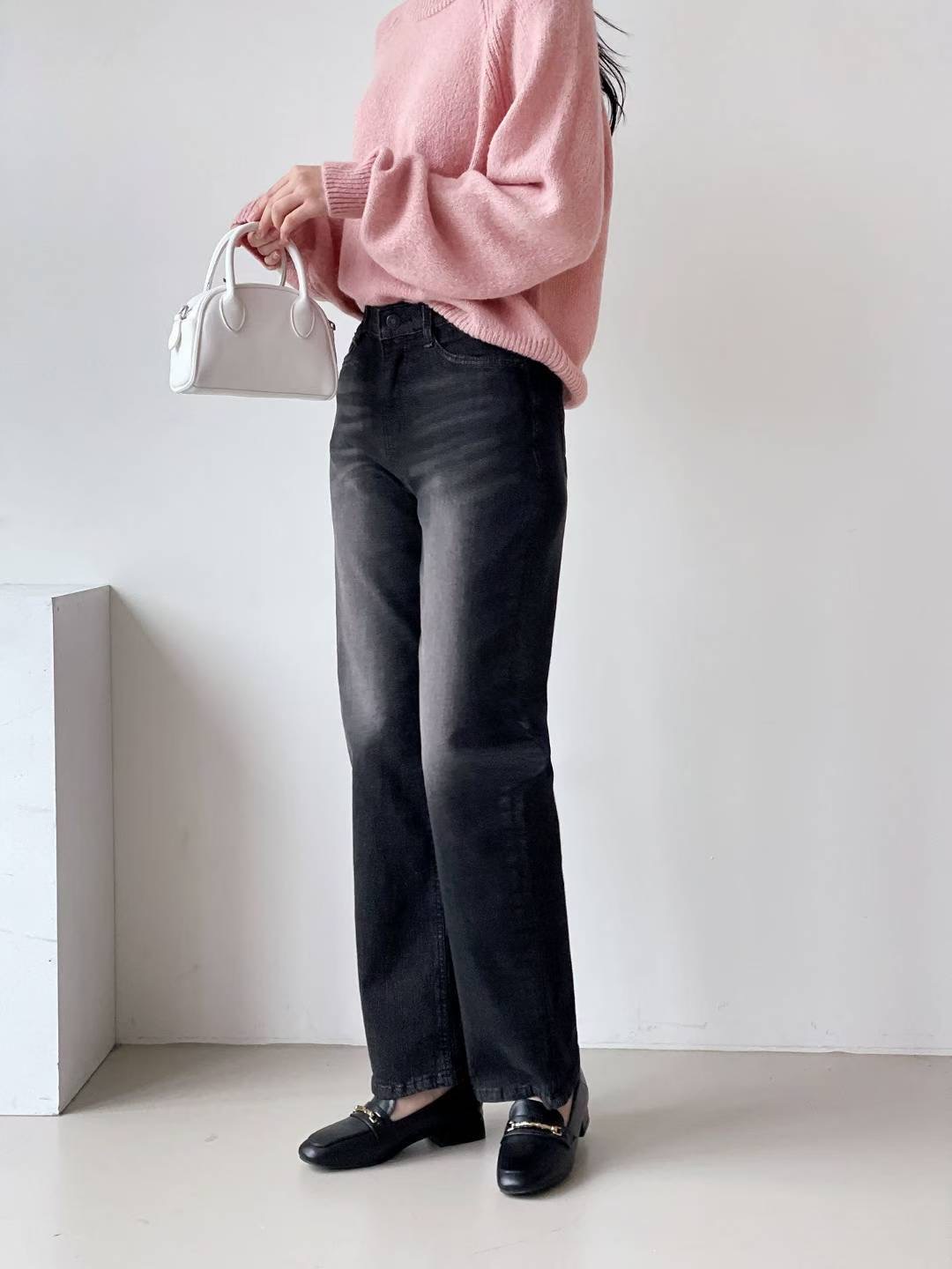 FLY DENIM韓國直郵㊣女士新品推薦熱賣真品職業休閑牛仔褲FLY DENIM牛仔褲