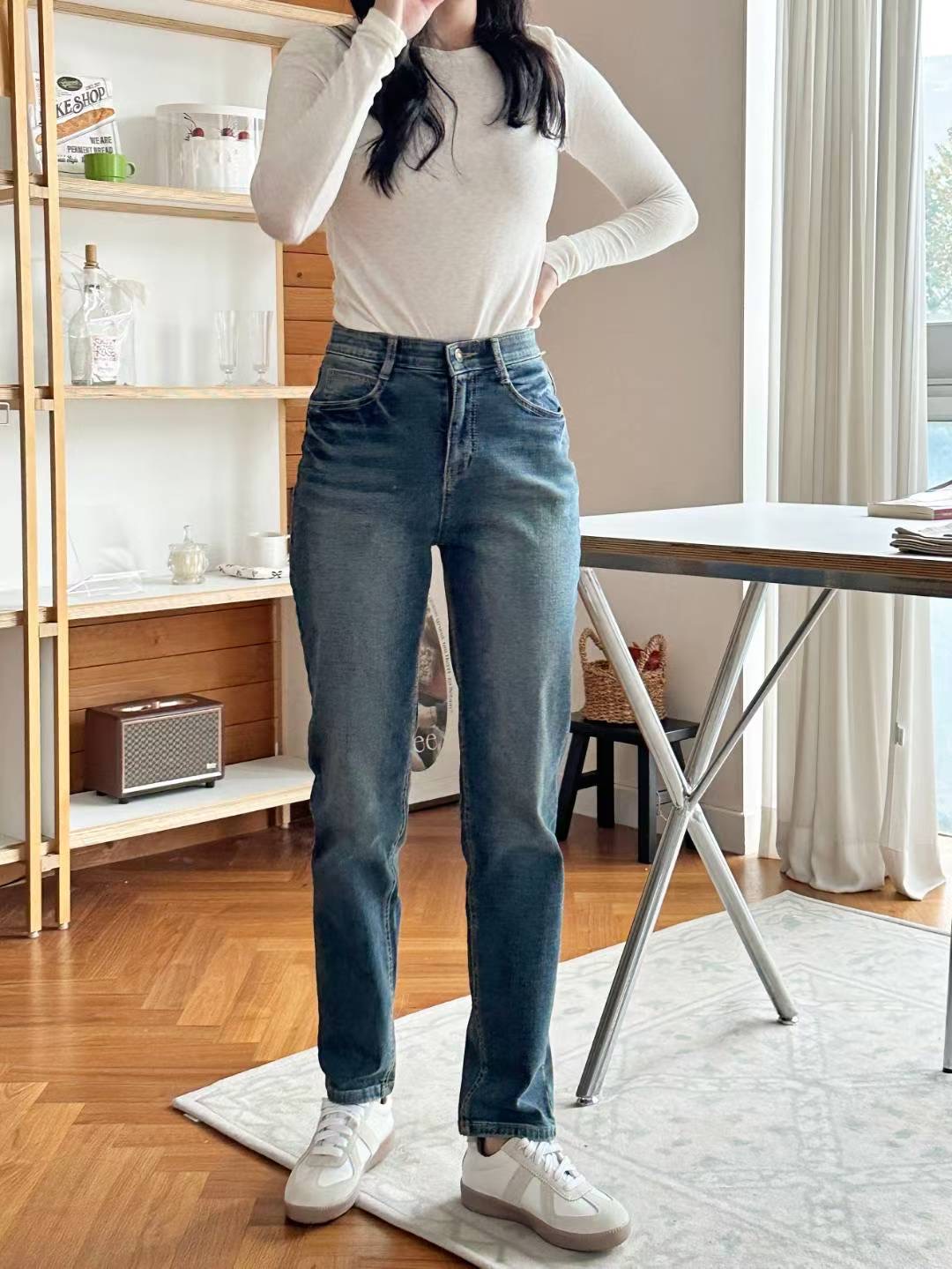 FLY DENIM東大門㊣實拍女裝新品推薦職業熱賣真品時尚牛仔褲FLY DENIM牛仔褲圖色1