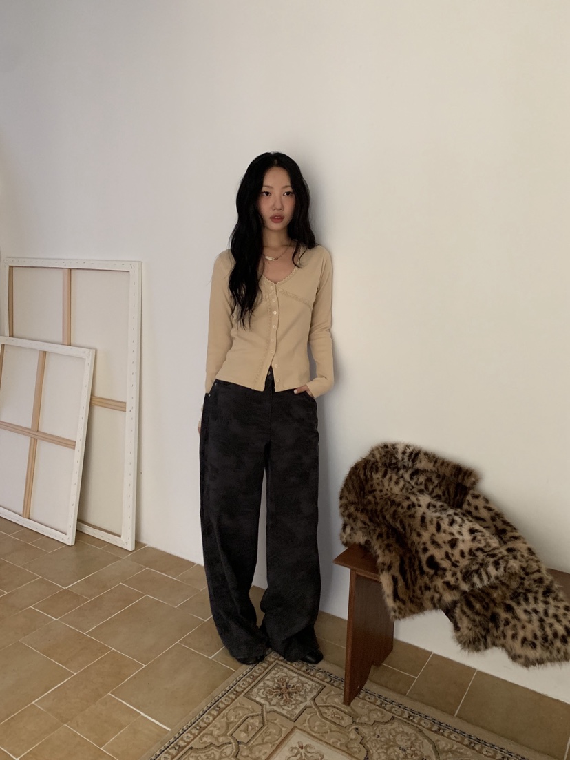 SUNDER MARKET韓國代購㊣女裝新款推薦熱賣時尚長袖T恤蕾絲SUNDER MARKET長袖T恤