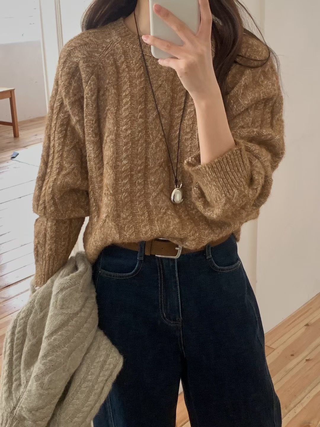 AN STAND東大門㊣實拍女士新品真品休閑職業熱賣毛衣麻花針織AN STAND-2件起毛衣