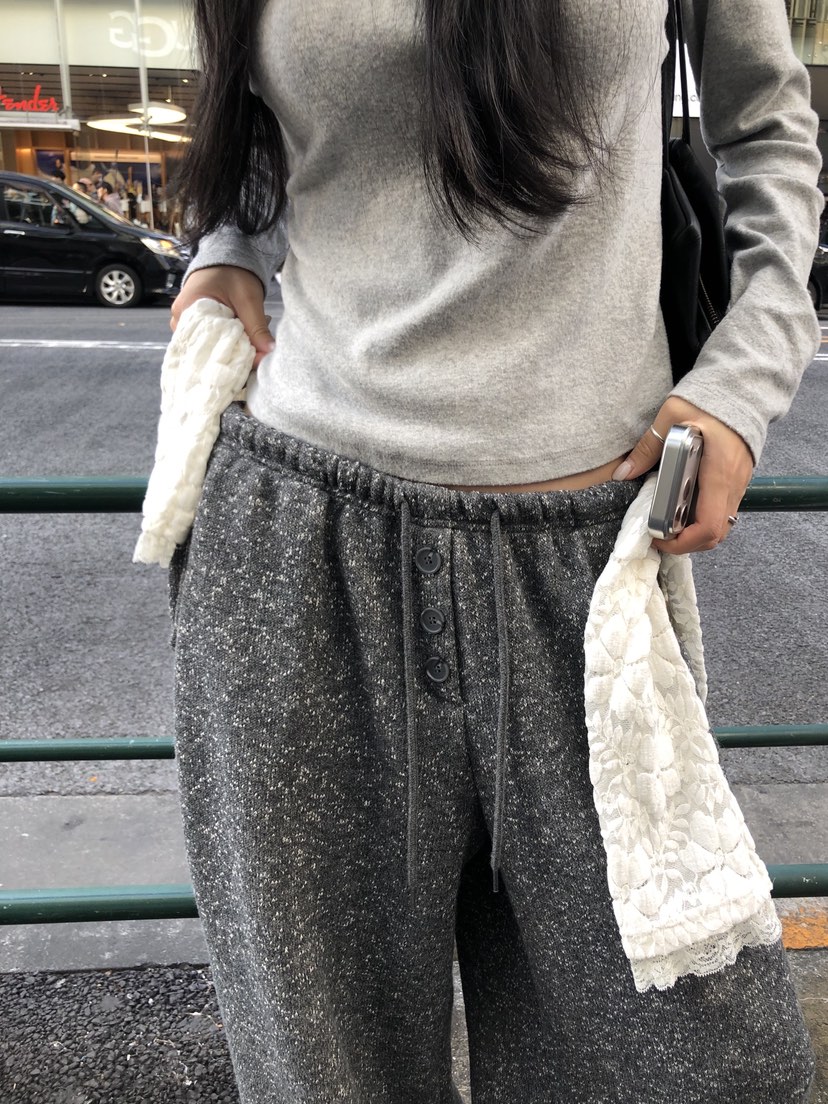 SUNDER MARKET韓國代購㊣女裝新品推薦人氣25秋冬職業休閑褲SUNDER MARKET休閑褲