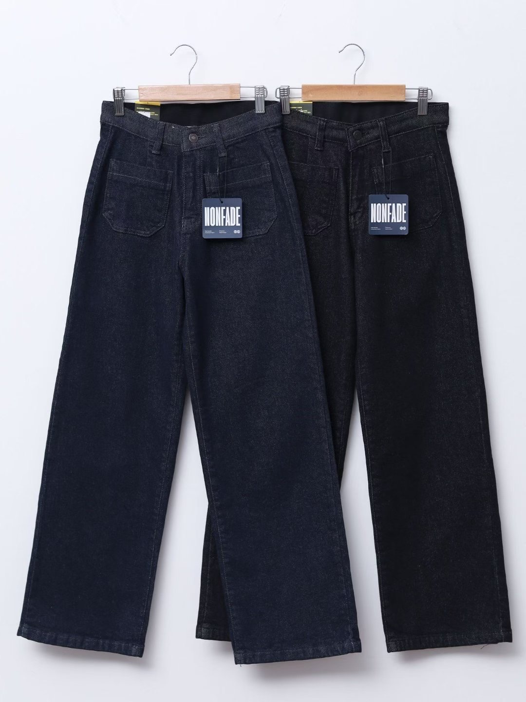 FLY DENIM韓國直郵㊣女士新款時尚熱賣人氣牛仔褲不褪色羊毛FLY DENIM牛仔褲圖色1左一色