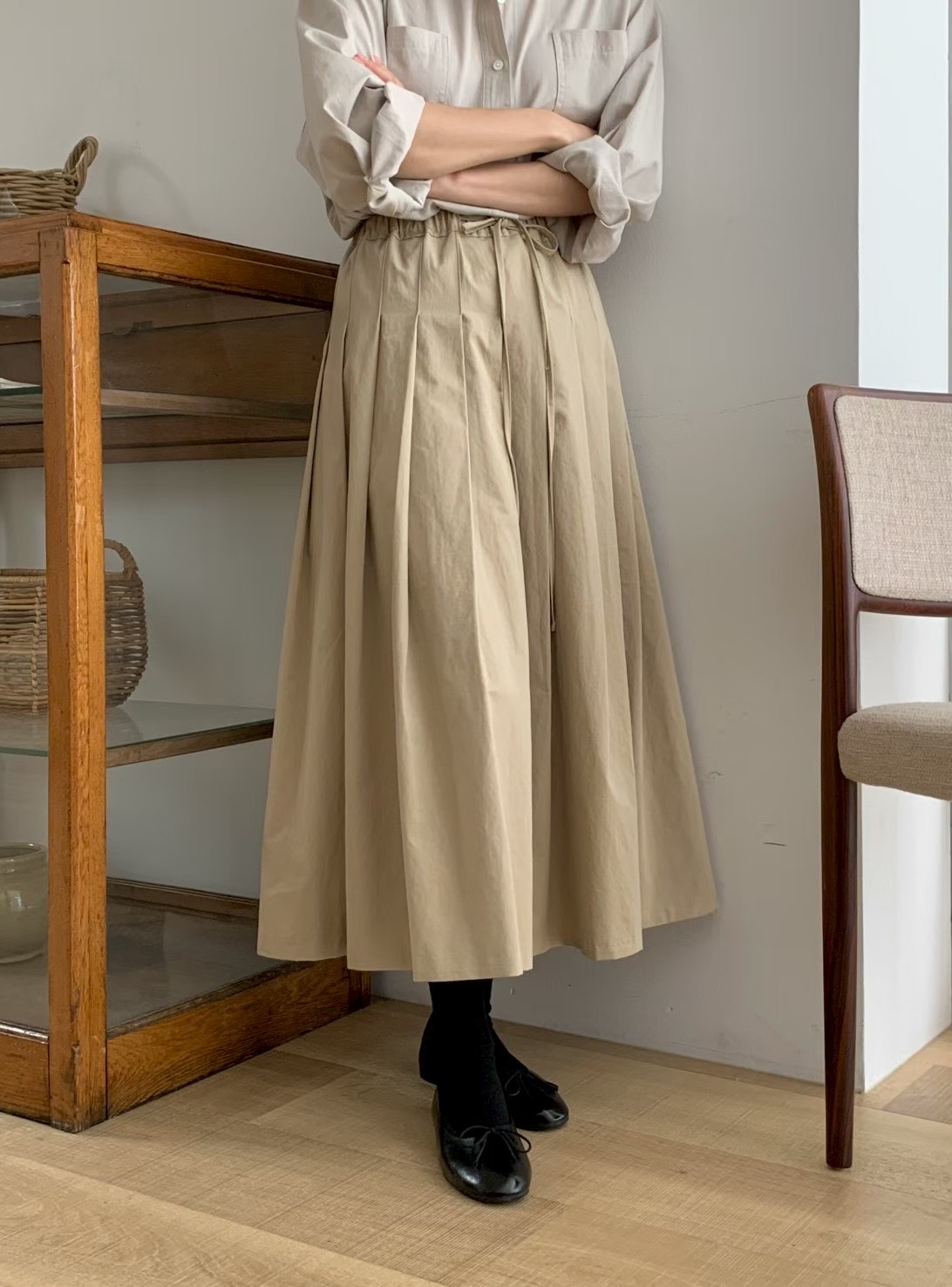 AN STAND韓國直郵㊣女士新品真品推薦職業人氣熱賣休閑長裙AN STAND-2件起長裙