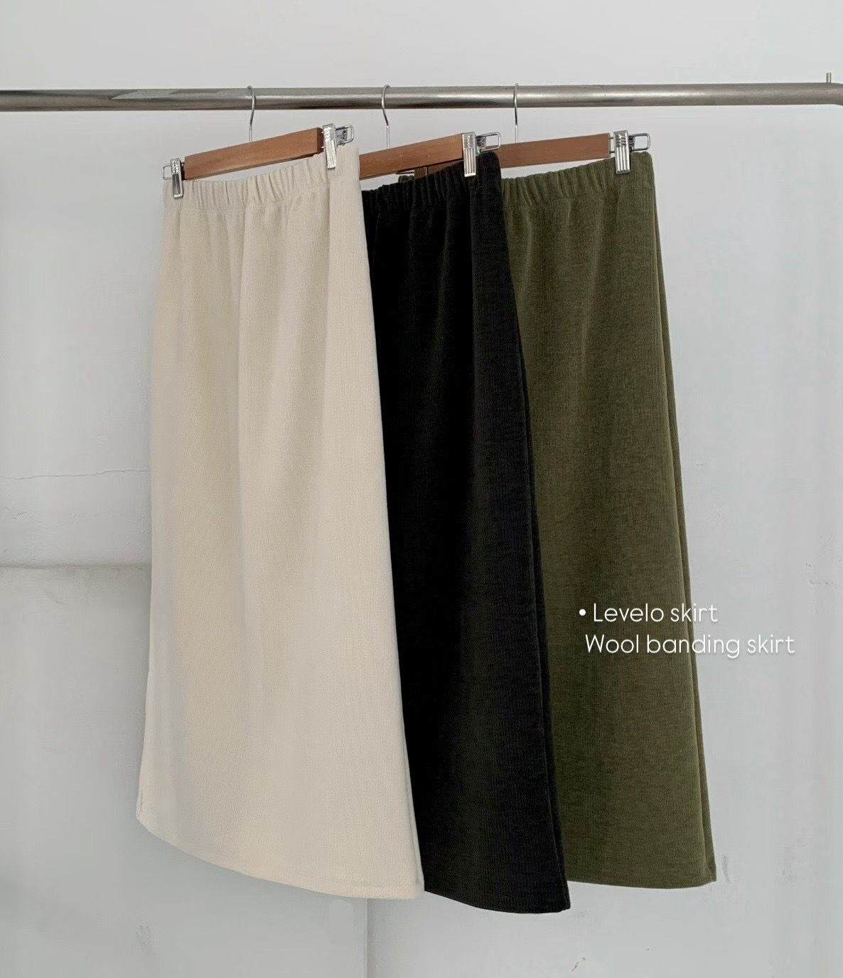 AN STAND韓國代購㊣女士新款推薦時尚職業25秋冬人氣長裙羊毛AN STAND-2件起長裙