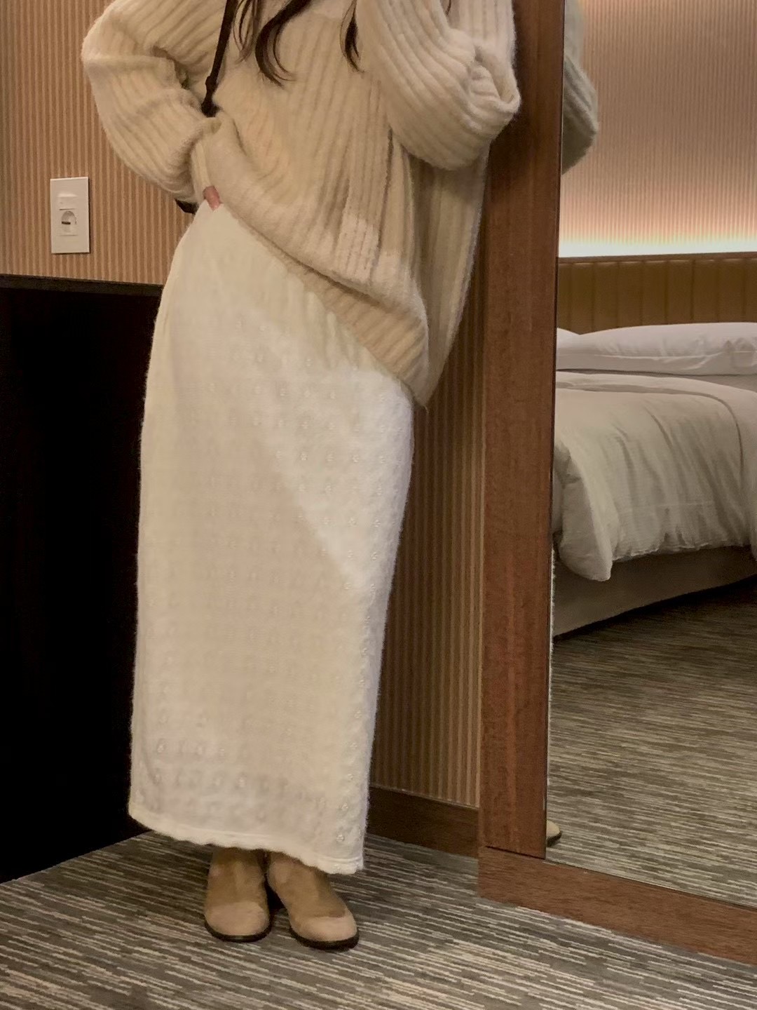 AN STAND韓國直郵㊣女士新款真品推薦休閑25秋冬時尚熱賣長裙AN STAND-2件起長裙圖色2