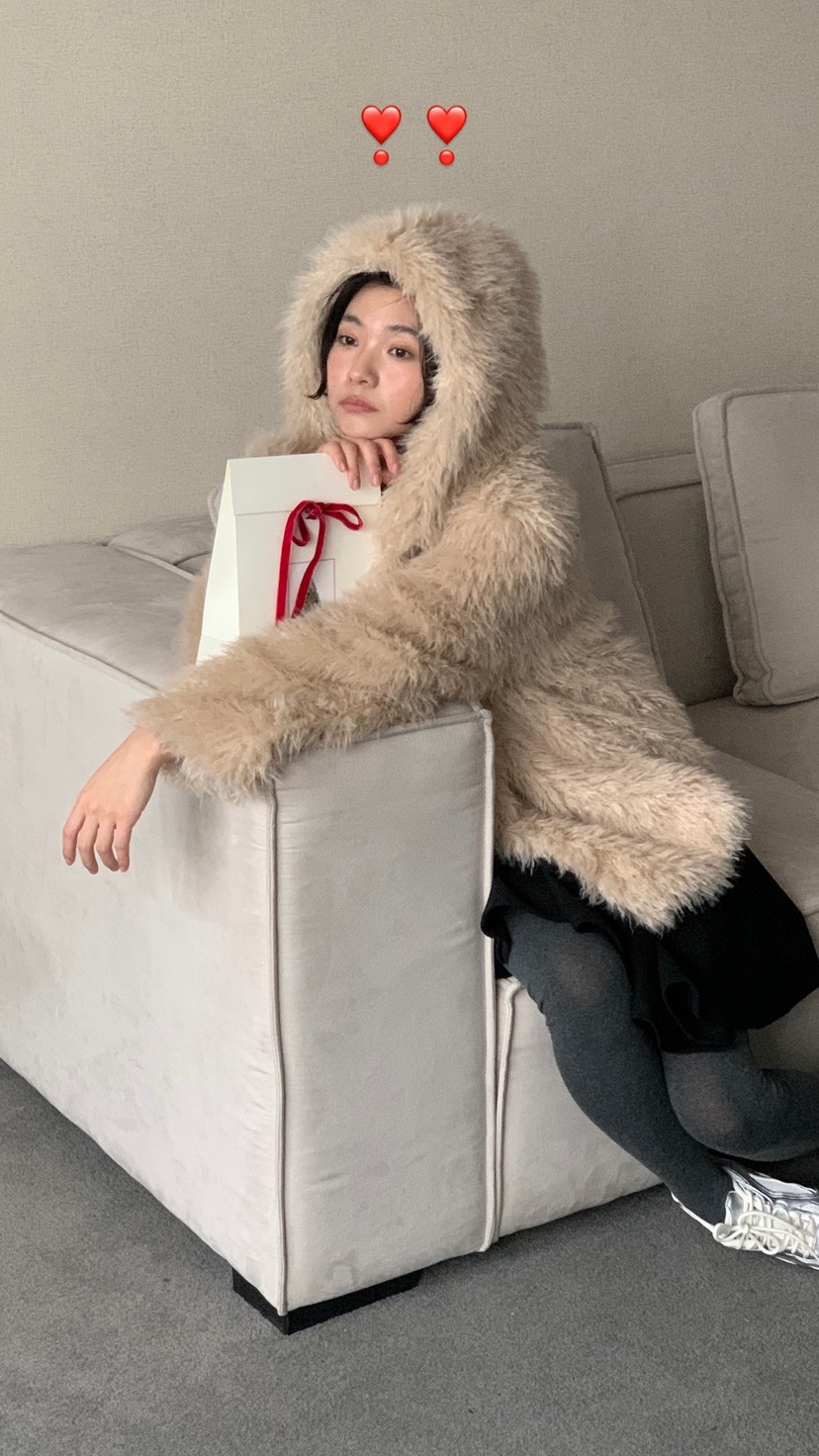 OVER RICH東大門㊣代購女裝新款休閑真品職業短款大衣連帽OVER RICH短款大衣