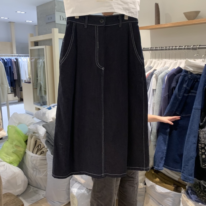 LE JARDINET韓國直郵㊣女士新款推薦職業半身裙中短裙條紋LE JARDINET半身裙/中短裙圖色2