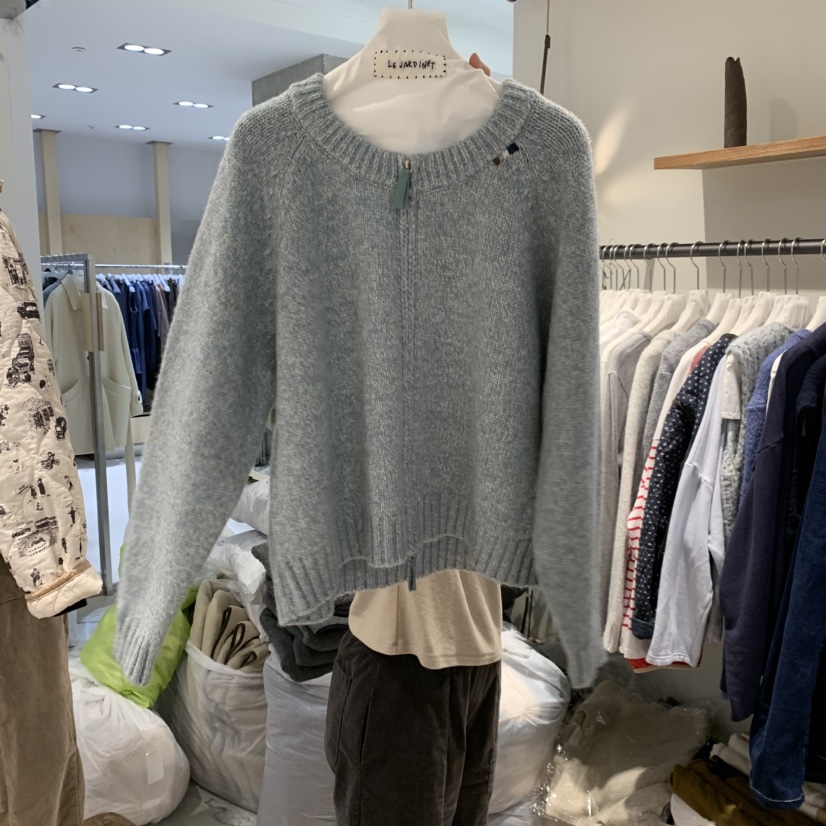 LE JARDINET東大門㊣直郵女士新款真品休閑人氣時尚毛衣拉鏈LE JARDINET毛衣圖色2