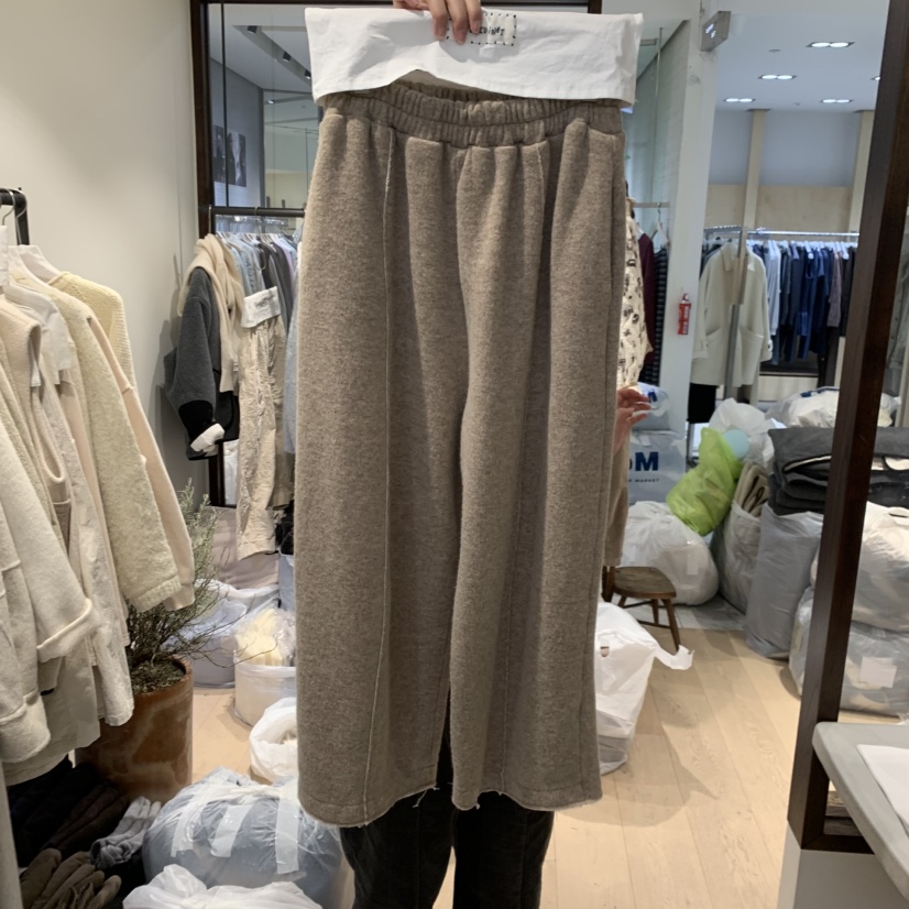 LE JARDINET韓國代購㊣女裝新品真品休閑人氣職業休閑褲加絨LE JARDINET休閑褲圖色1