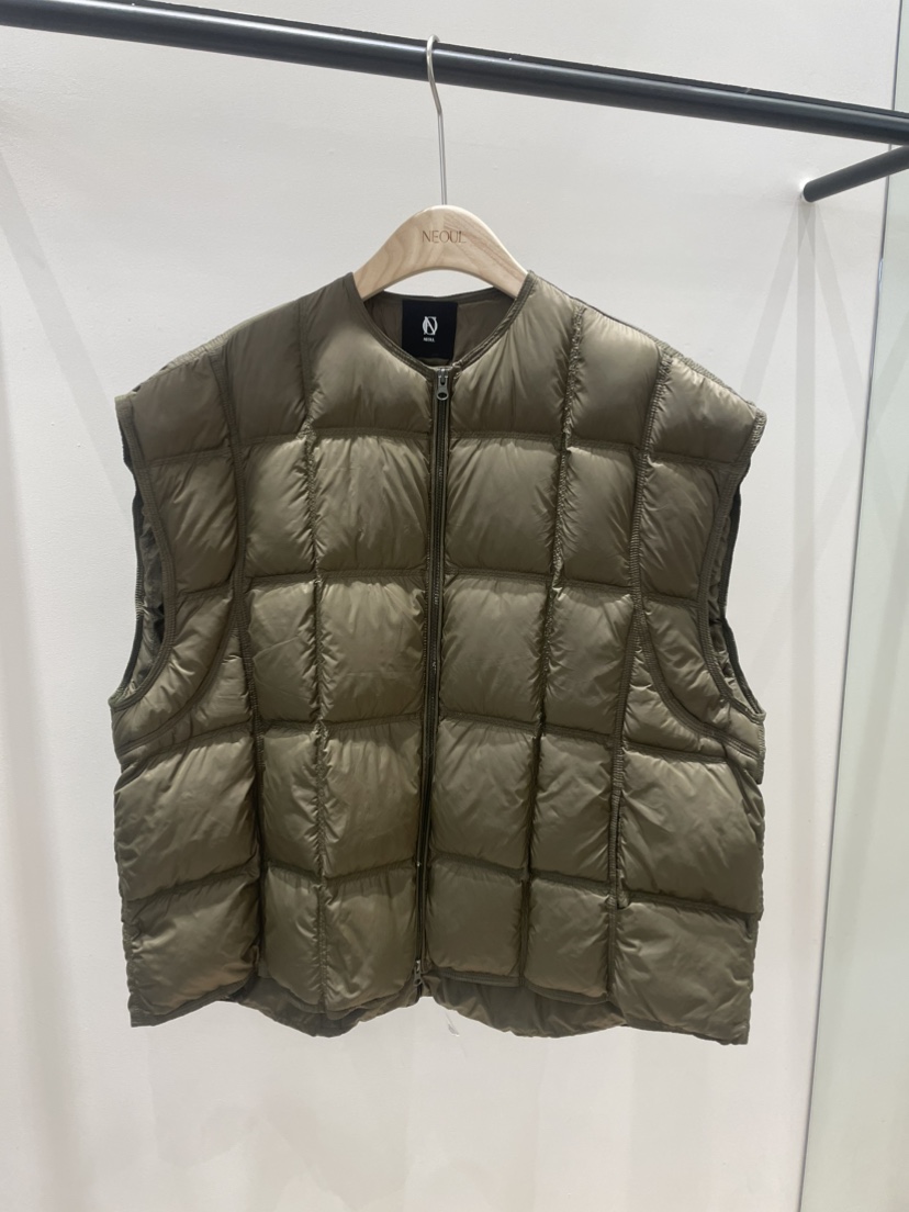 NEOUL韓國代購㊣女士新款真品熱賣推薦時尚職業25秋冬休閑馬甲NEOUL/ahin雙領標簽馬甲圖色1