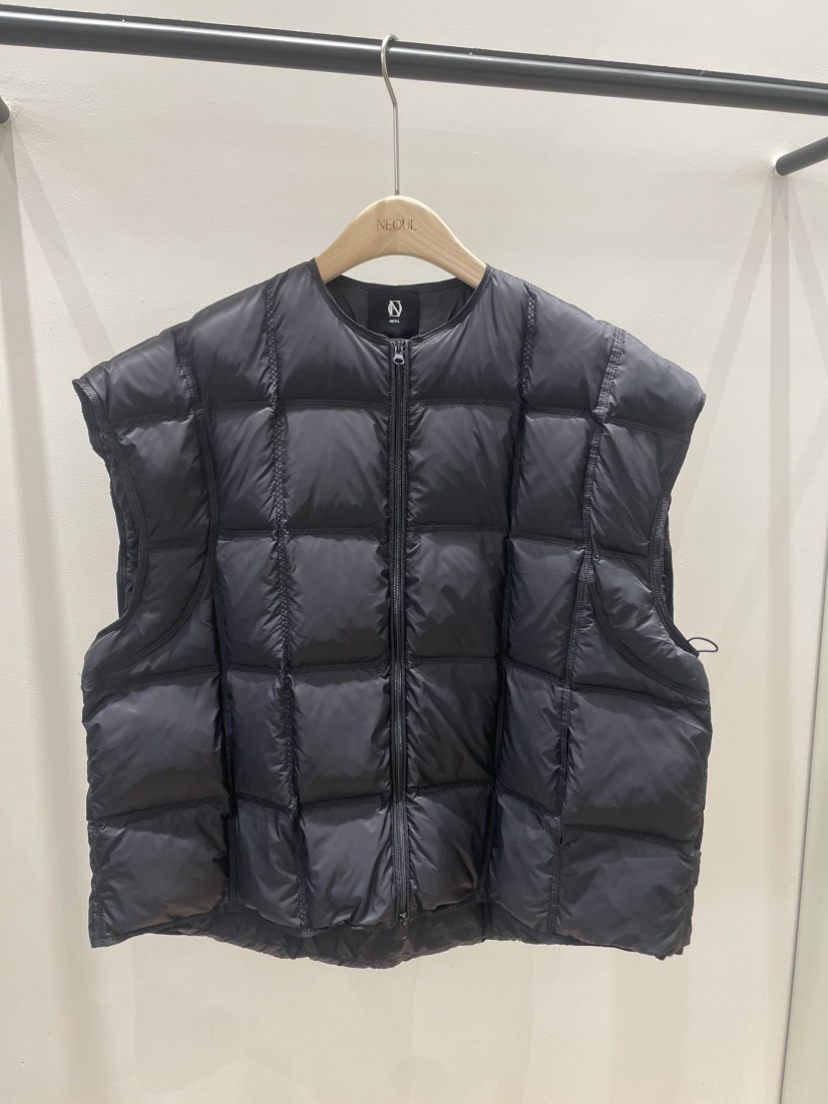 NEOUL韓國代購㊣女士新款真品熱賣推薦時尚職業25秋冬休閑馬甲NEOUL/ahin雙領標簽馬甲圖色2