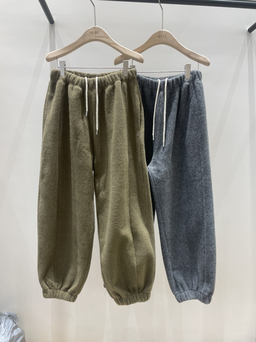 NEOUL東大門㊣代購女士新品時尚休閑25秋冬真品人氣休閑褲絨NEOUL/ahin雙領標簽休閑褲