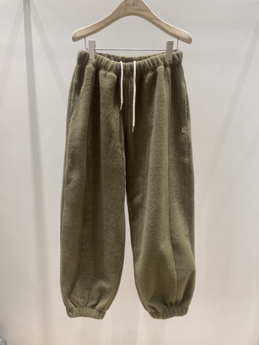 NEOUL東大門㊣代購女士新品時尚休閑25秋冬真品人氣休閑褲絨NEOUL/ahin雙領標簽休閑褲圖色1