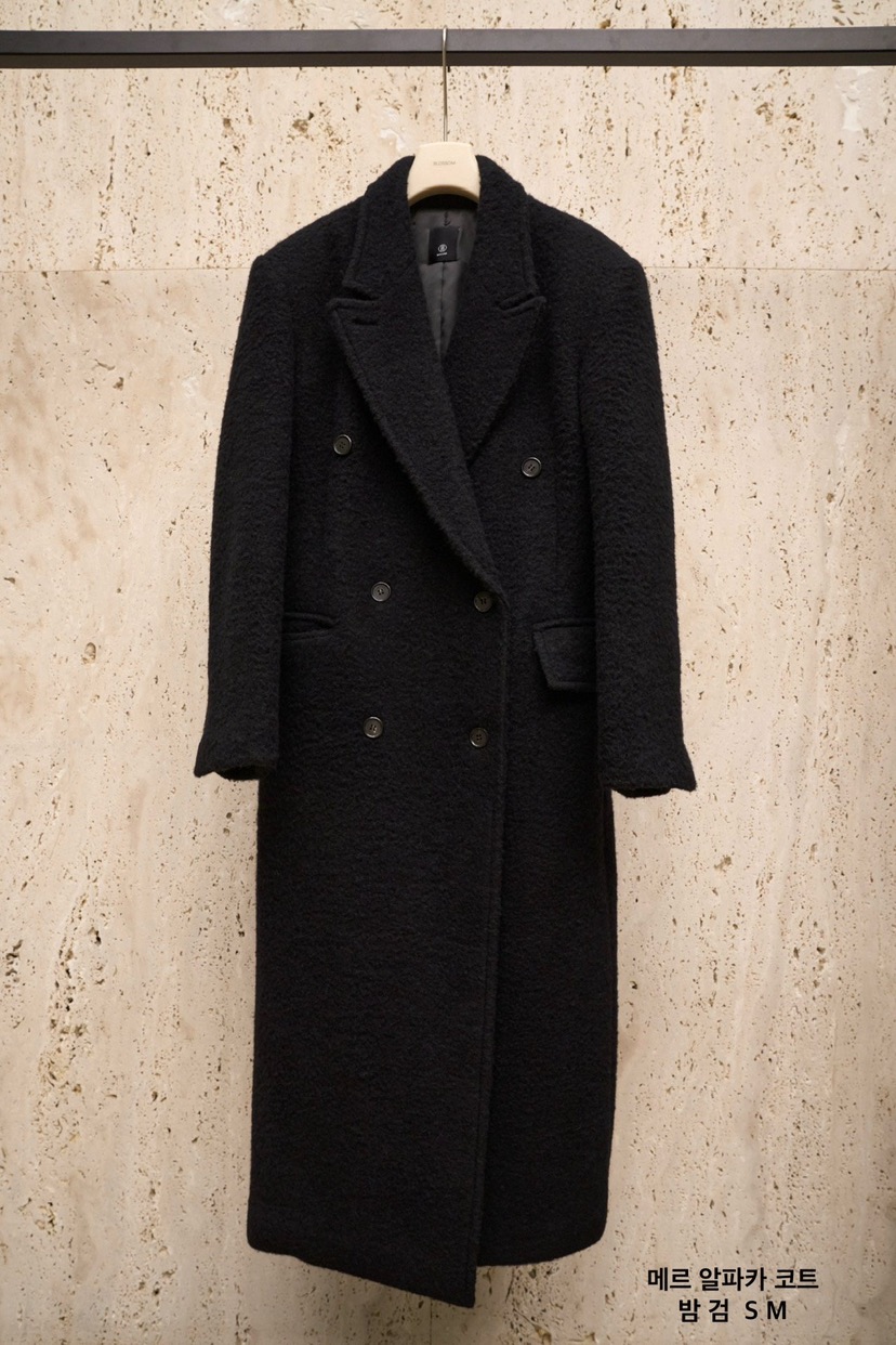 BLOSSOM東大門㊣實拍女裝新品推薦職業人氣中長款大衣羊駝毛BLOSSOM中長款大衣圖色2