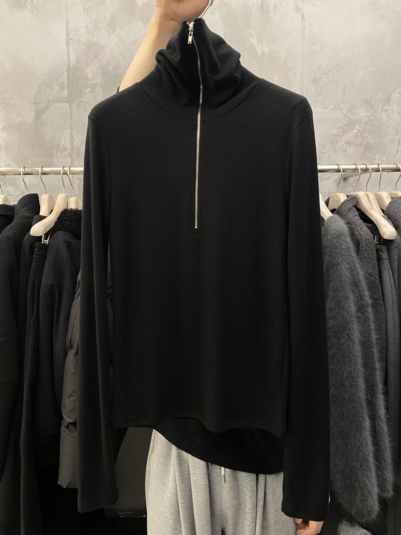 THE VETIVER-A東大門㊣實拍女士新品時尚推薦長袖T恤拉鏈VETIVER長袖T恤圖色2