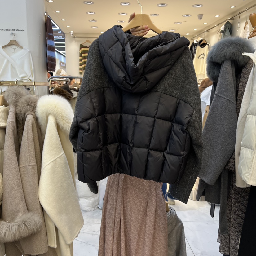 SYMPHONY東大門㊣代購女裝新款推薦時尚25秋冬短款羽絨服絨SYMPHONY短款羽絨服