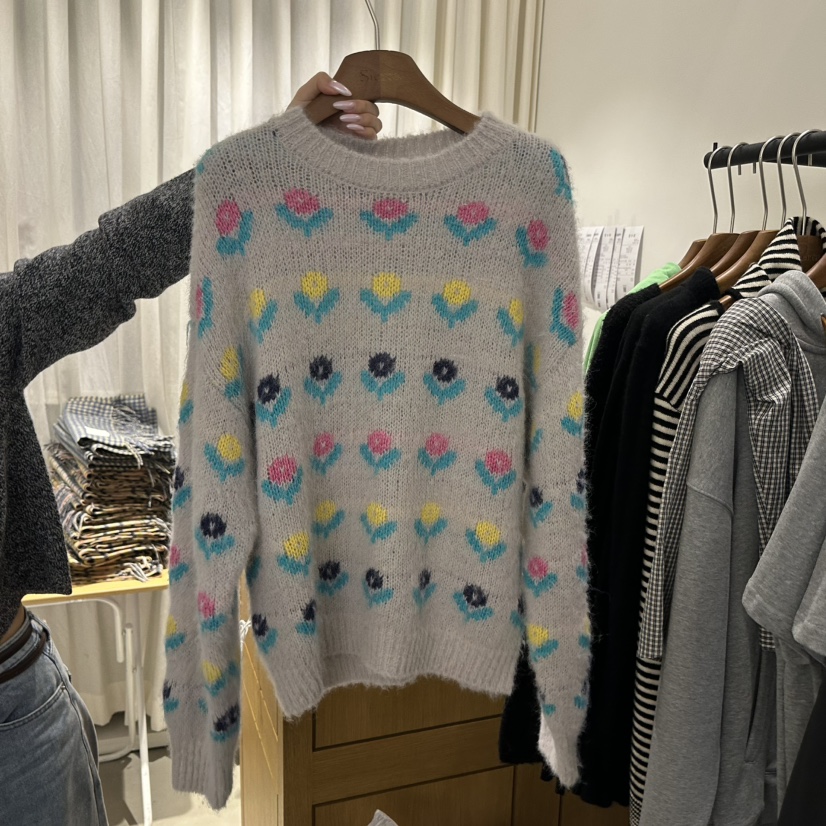 SIERRA韓國直郵㊣女士新品時尚休閑職業25秋冬推薦熱賣毛衣SIERRA毛衣圖色1