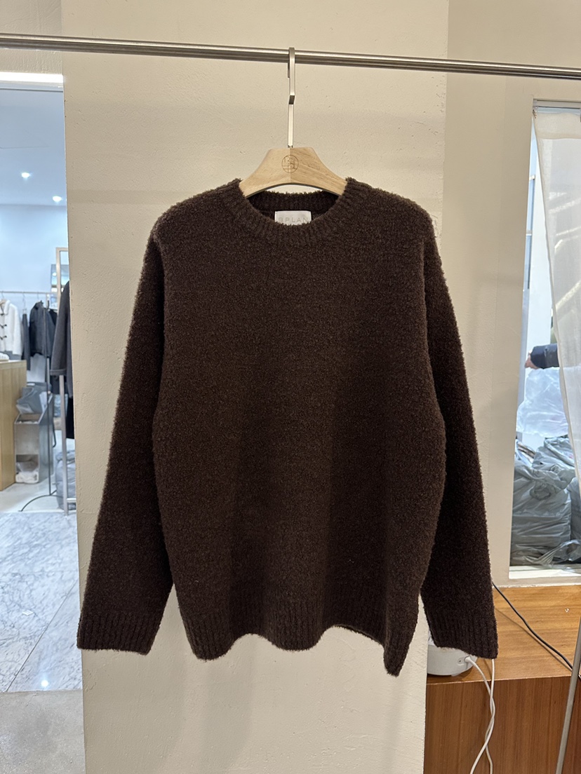 BPLAN韓國代購㊣女士新款25秋冬真品時尚人氣熱賣休閑推薦毛衣BPLAN毛衣圖色2棕色